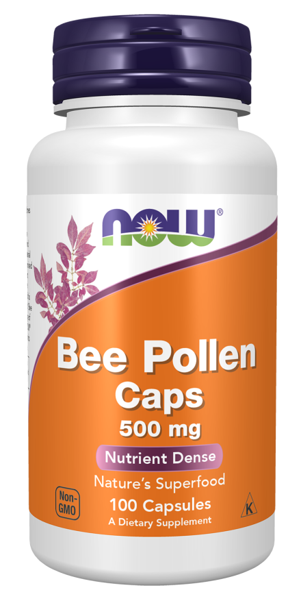 Bee Pollen 500 mg Capsules Nutrient Dense