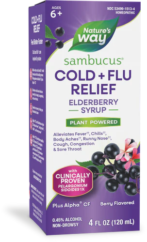 Sambucus Cold & Flu Relief Elderberry Syrup