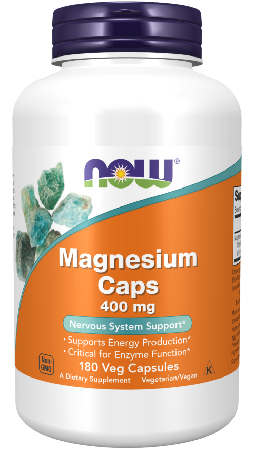 Now Magnesium 400mg 180 veg caps