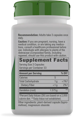 Dandelion Root 100 caps