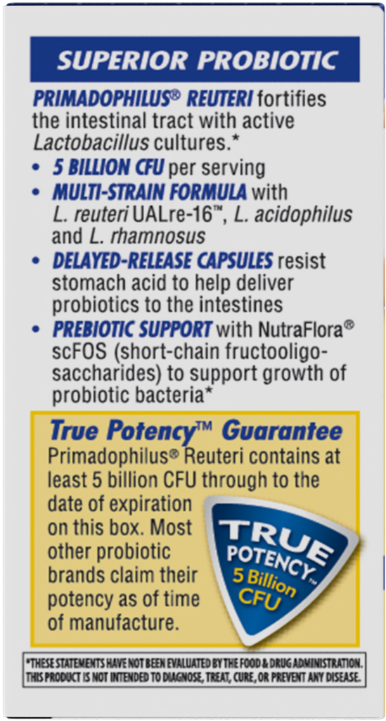 Primadophilus® Reuteri Probiotics