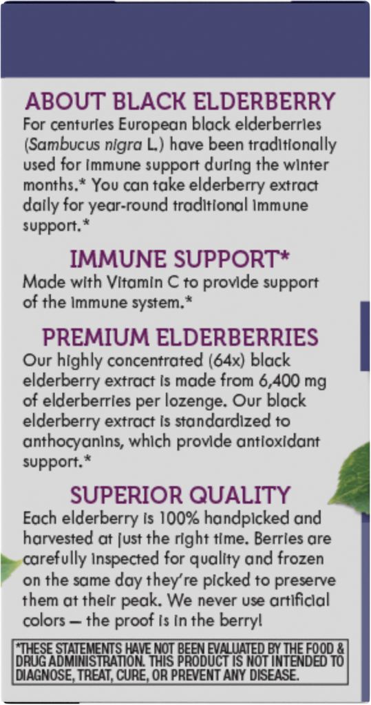 Sambucus Elderberry Original Lozenges
