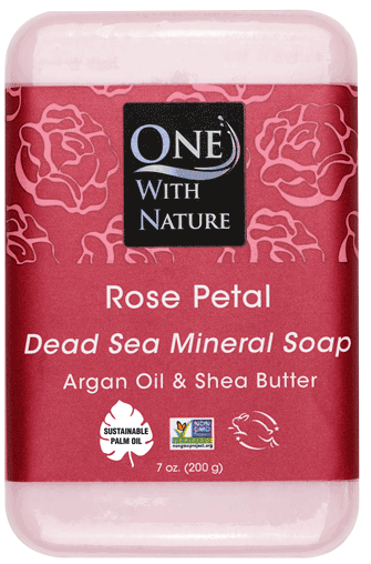 One With Nature Mineral Soap Sandalwood 7 oz
