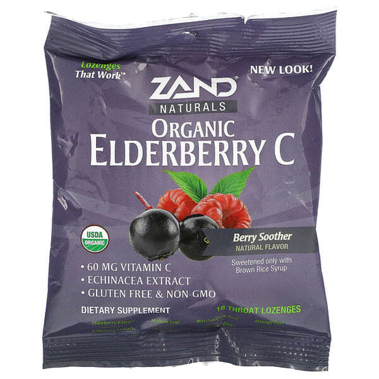 Zand Lozenge Organic  Elderberry  C 18ct