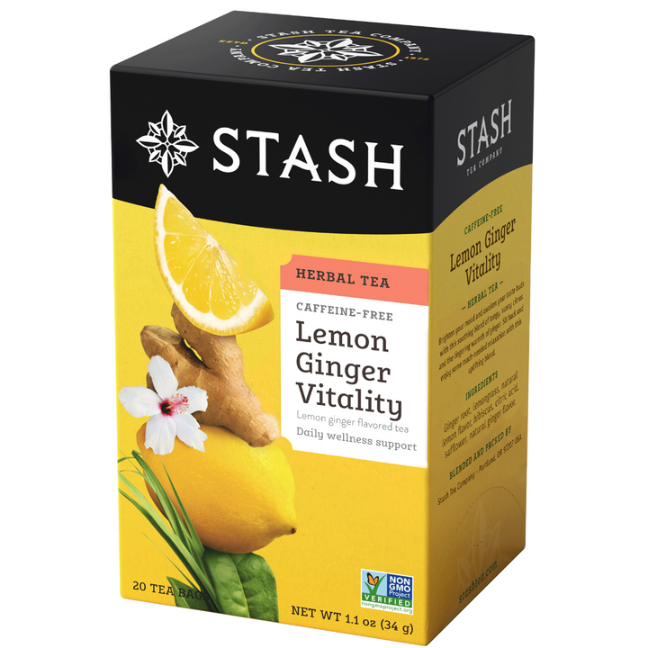 Stash Decaf Lemon Ginger Tea 20BG
