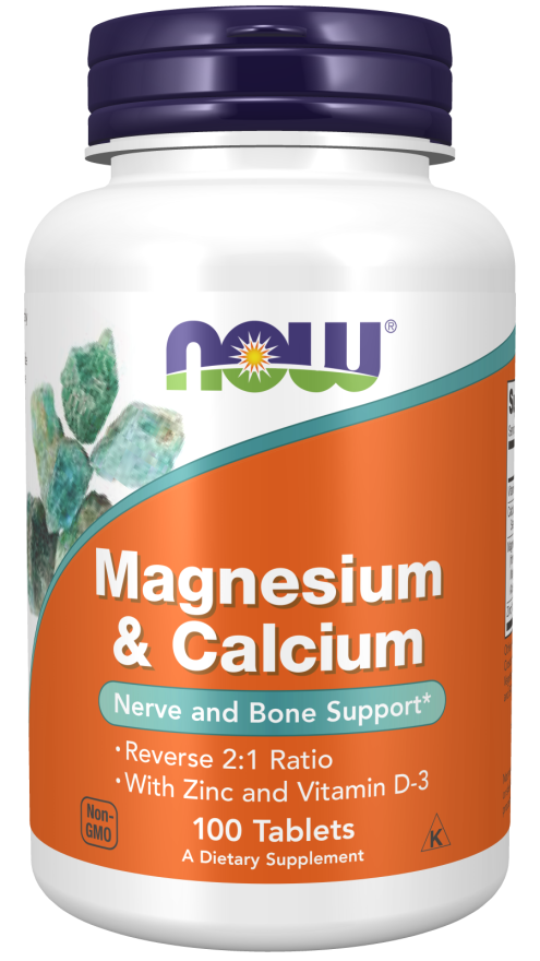 NOW Magnesium & Calcium 2:1  100 tabs