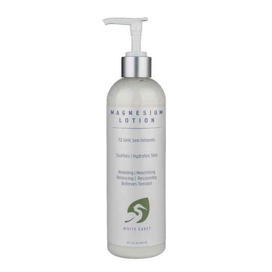 White Egret Magnesium Lotion 12FL.