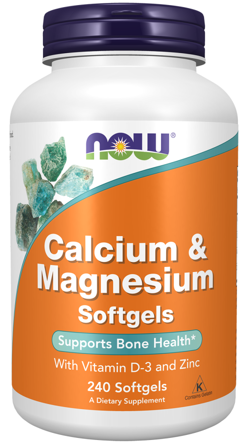 NOW Calcium & Magnesium Softgels 240ct