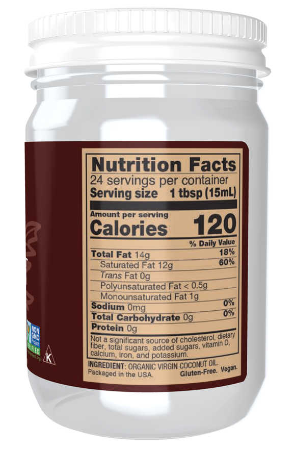 Virgin Coconut Oil, Organic - 12 fl. oz.