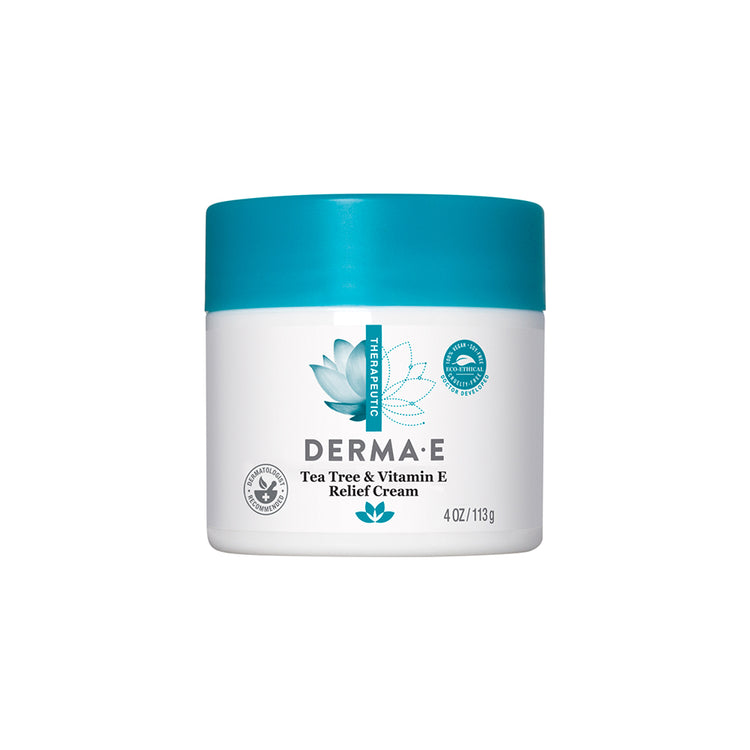 Derma E Tea Tree & E, Cream 4oz