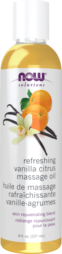 Now Refreshing Vanilla Citrus Massage Oil 8oz