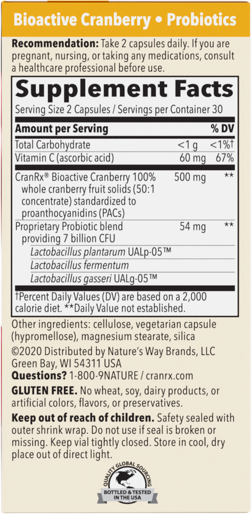 CranRx® Women’s Care with Probiotics