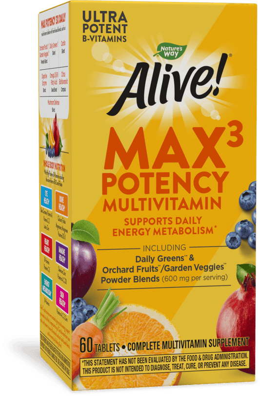 Alive!® Max3 Potency Multivitamin w/Iron
