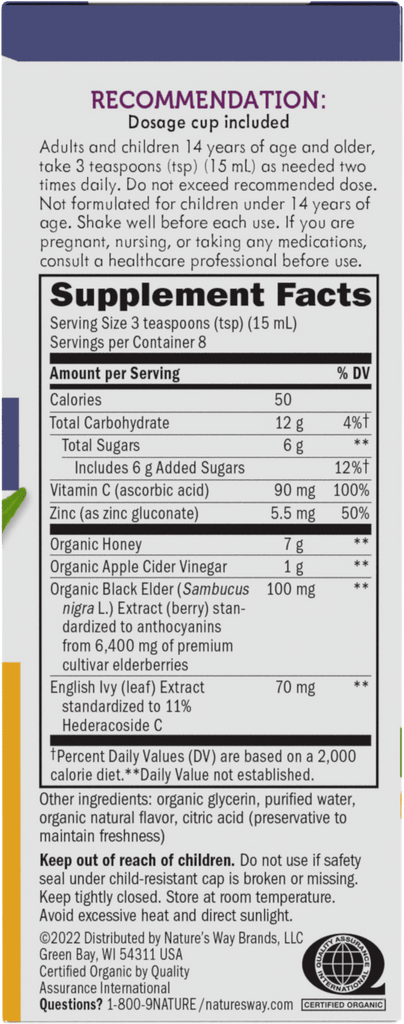 Sambucus HoneyBerry Cough Syrup