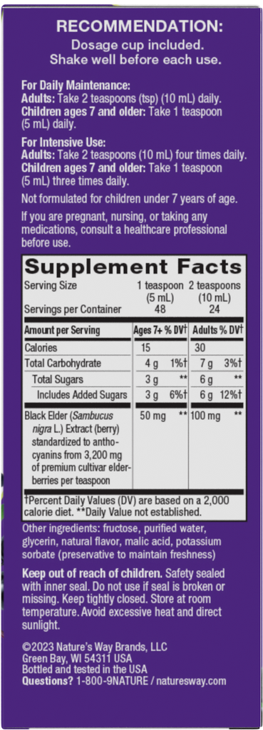 Sambucus Traditional Immune Syrup