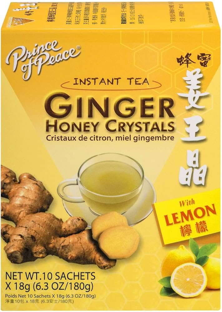 Prince of Peace Ginger Honey Crystals Lemon 10pk