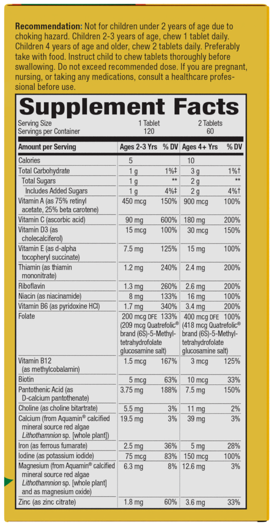 Alive!® Kids Chewable Multivitamin