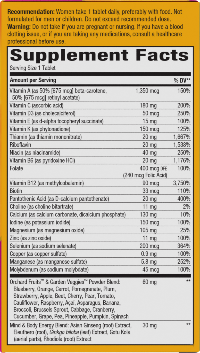 Alive!® Women’s 50+ Complete Multivitamin