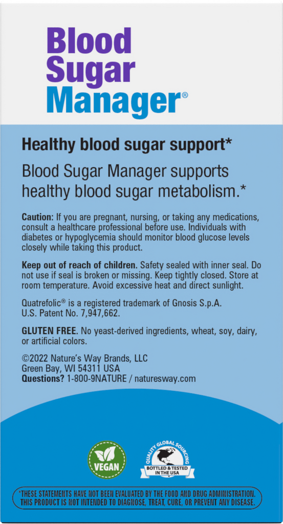 Blood Sugar Manager Tablets