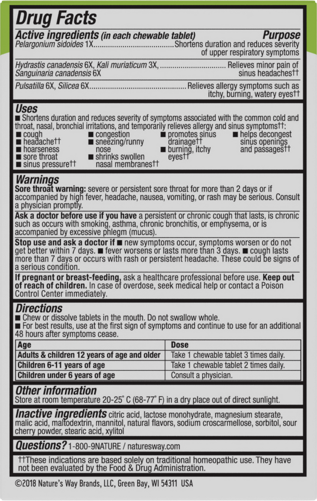 Umcka® Allergy+Sinus Chewables