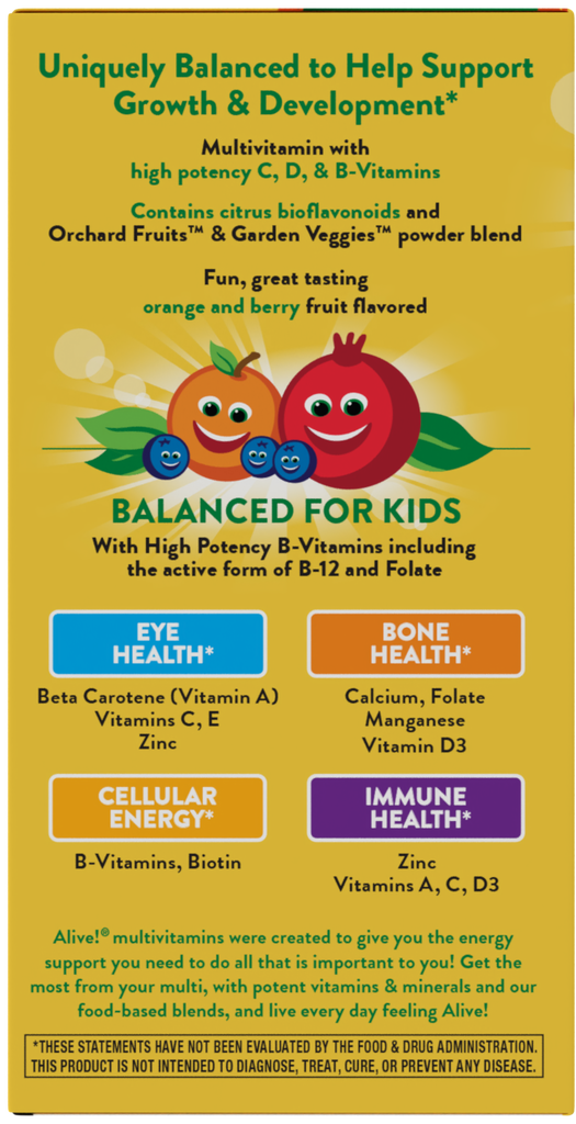 Alive!® Kids Chewable Multivitamin
