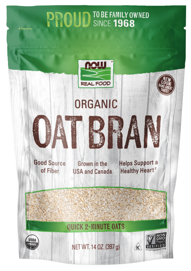 Now Oat Bran, Organic 14 oz