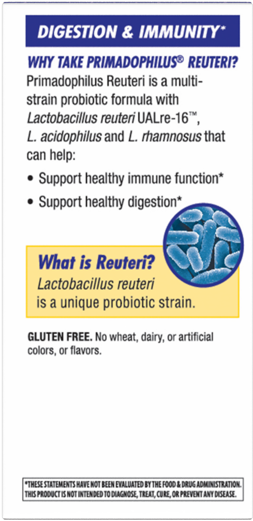 Primadophilus® Reuteri Probiotics