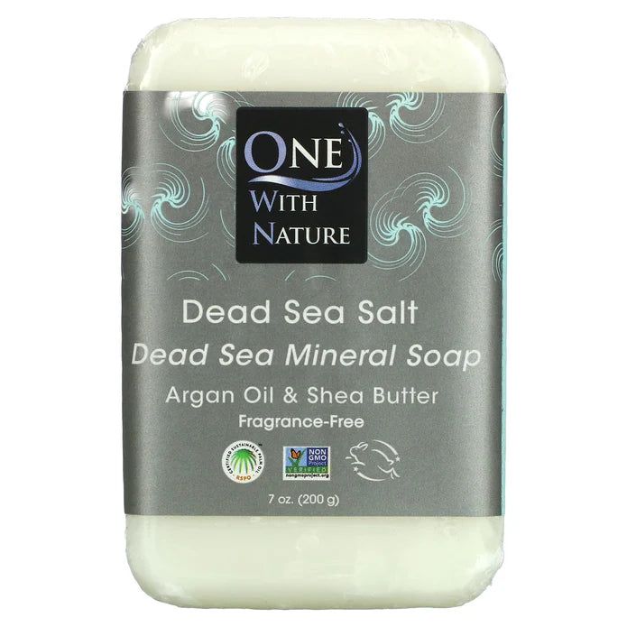 One With Nature Dead Sea Salt Bar soap, Frag Free