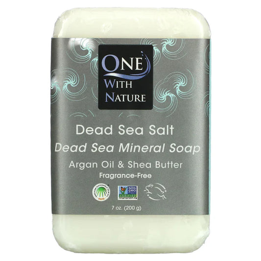 One With Nature Dead Sea Salt Bar soap, Frag Free