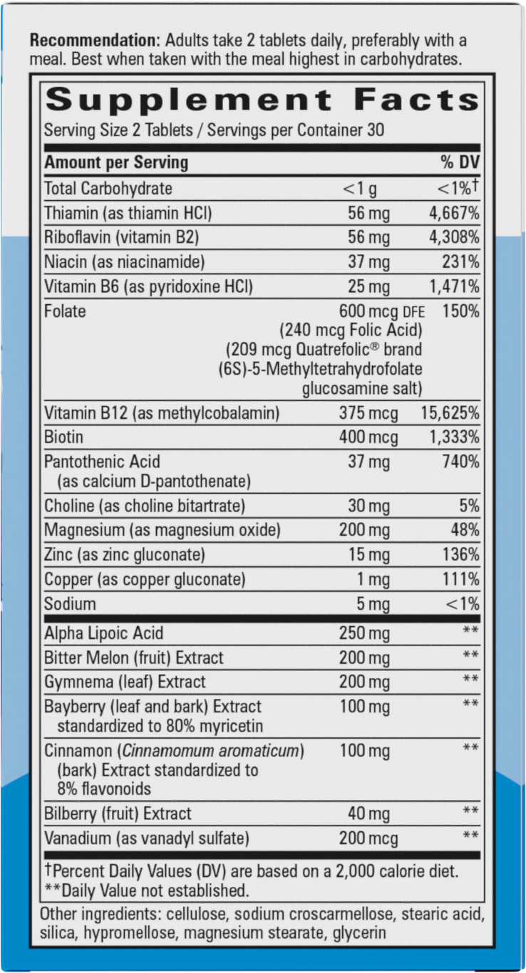 Blood Sugar Manager Tablets