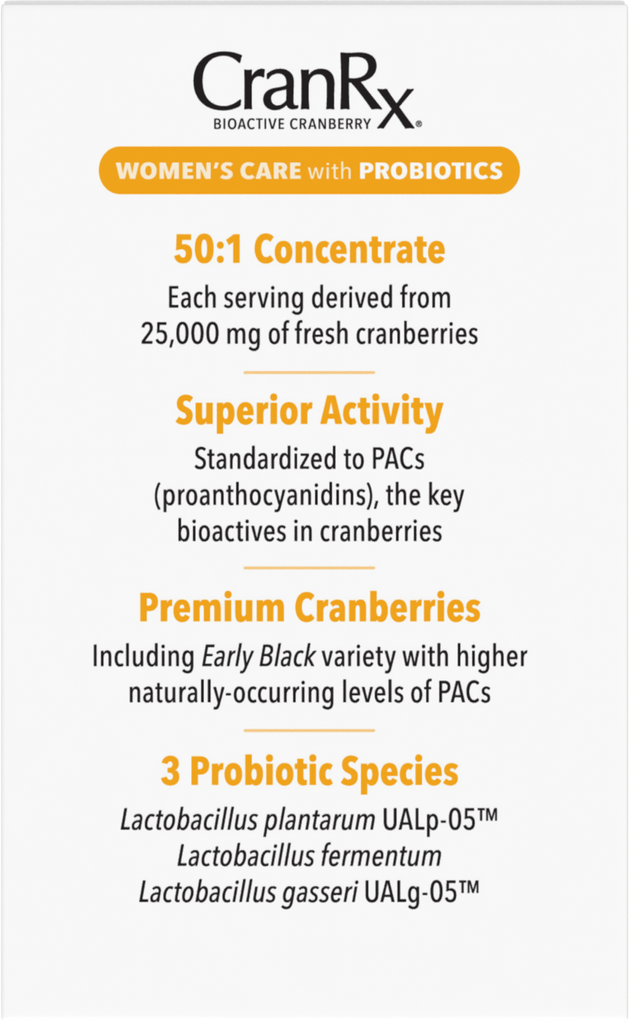 CranRx® Women’s Care with Probiotics