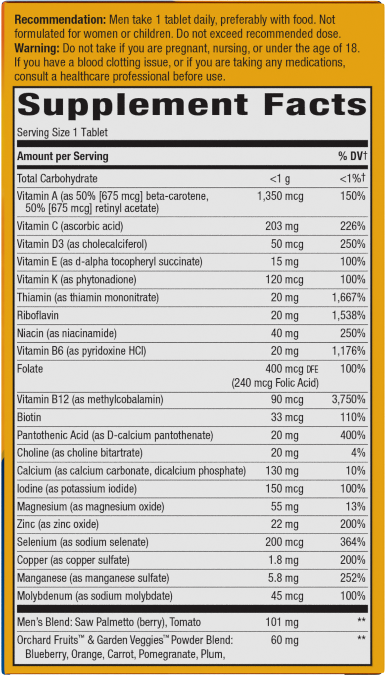 Alive!® Men's 50+ Ultra Multivitamin