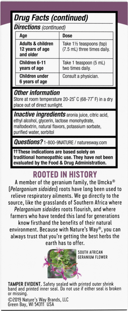Umcka® Cold+Flu Syrup