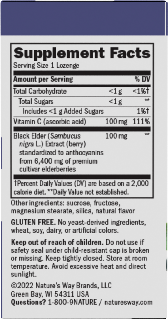 Sambucus Elderberry Original Lozenges