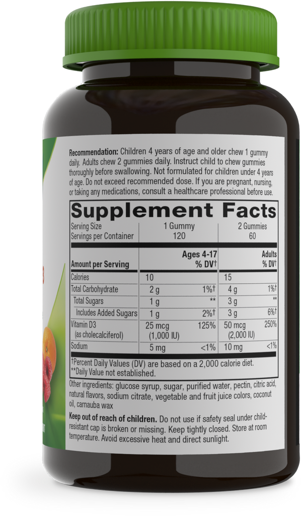 Vitamin D3 Gummy  25mcg