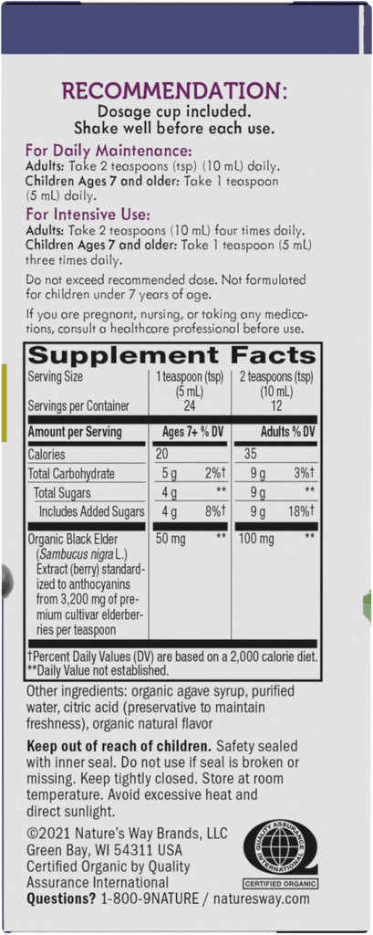 Sambucus Organic Elderberry Syrup